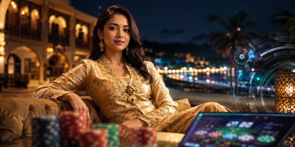 Pemain kasino di Langkawi menikmati bonus selamat datang dengan pakaian kebaya